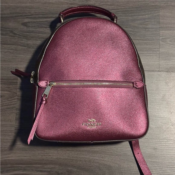 Coach Handbags - Coach Women's Metallic Purple Backpack